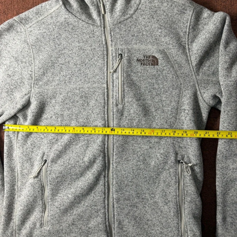 A- The North Face Gordon Lyons Full Zip Hoodie Mens Large‎ Heather Fleece Jacket